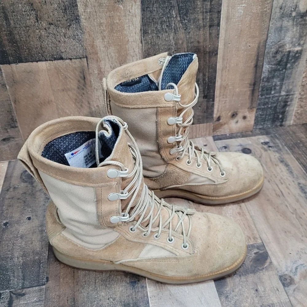 Belleville Gore-Tex Made USA Combat Boots Waterproof Desert Tan‎  (247 89} Sz 6